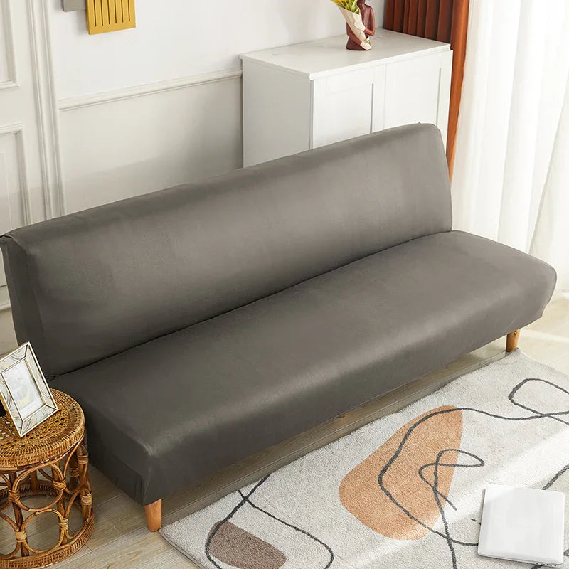 Stretch-Bezug fürs Schlafsofa – Grau – Ansicht 2