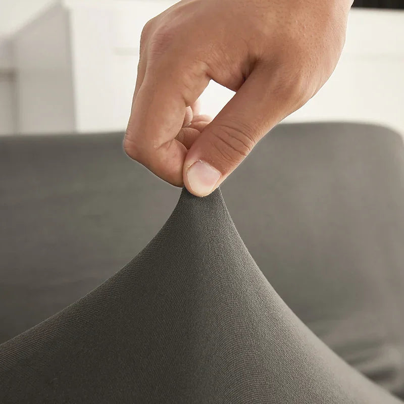Stretch-Bezug fürs Schlafsofa – Grau – Ansicht 3
