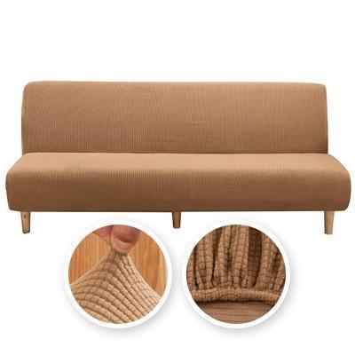 Jacquard-Schlafsofa-Bezug – Kastanienbraun – Ansicht 2