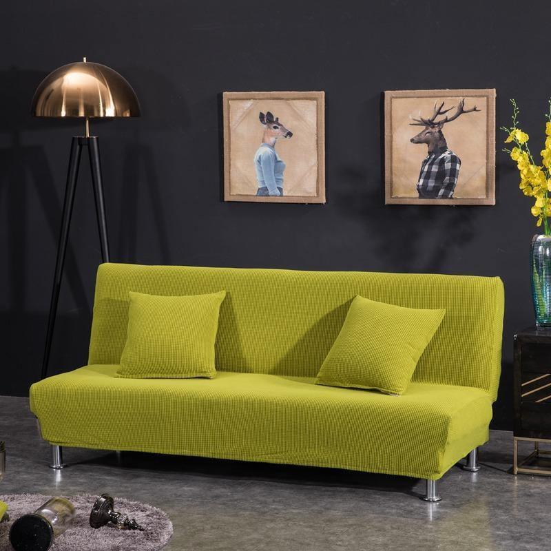 Jacquard-Schlafsofa-Bezug – Pistaziengrün – Ansicht 1