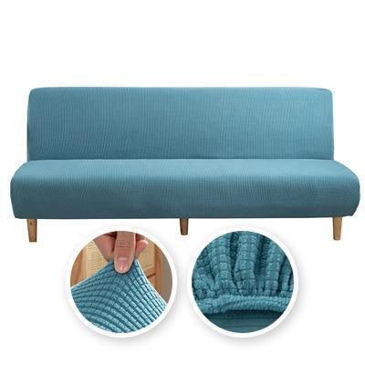 Jacquard-Schlafsofa-Bezug – Himmelblau – Ansicht 1