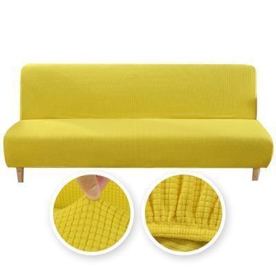 Jacquard-Schlafsofa-Bezug – Gelb – Ansicht 1