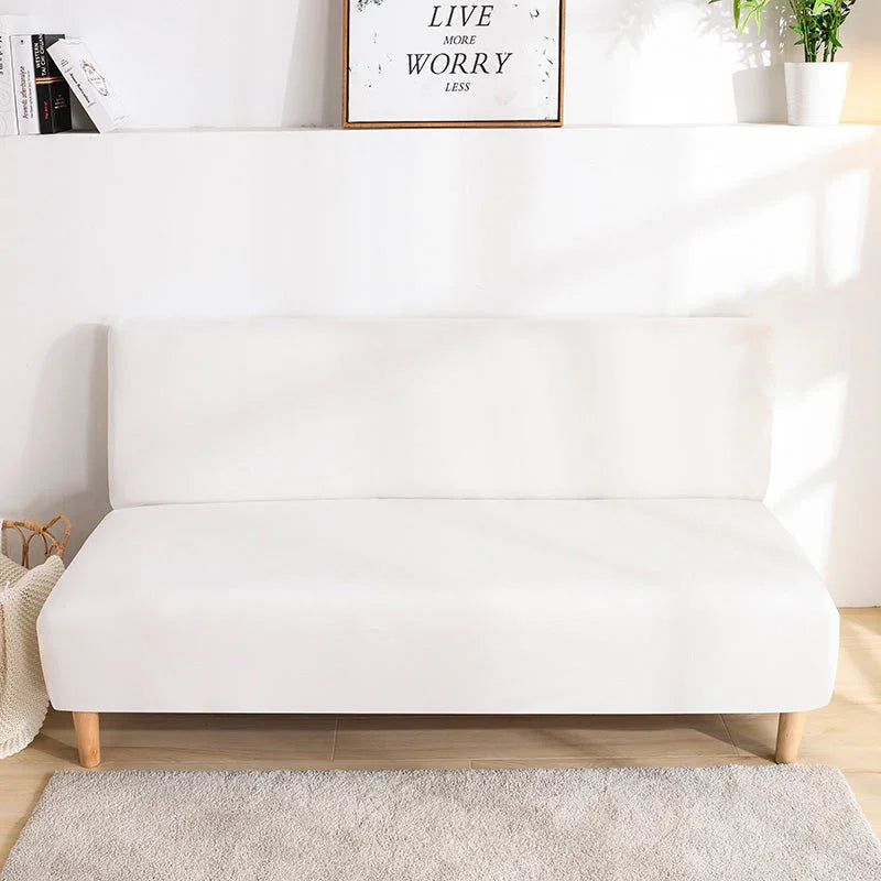 Stretch-Bezug fürs Schlafsofa – Naturweiß – Ansicht 1