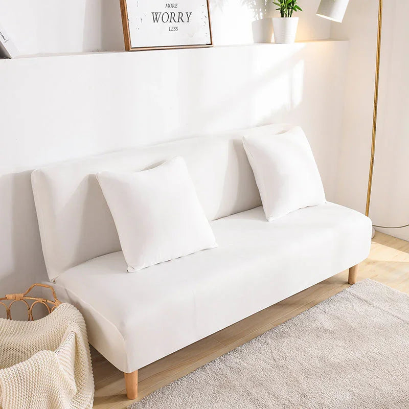 Stretch-Bezug fürs Schlafsofa – Naturweiß – Ansicht 2