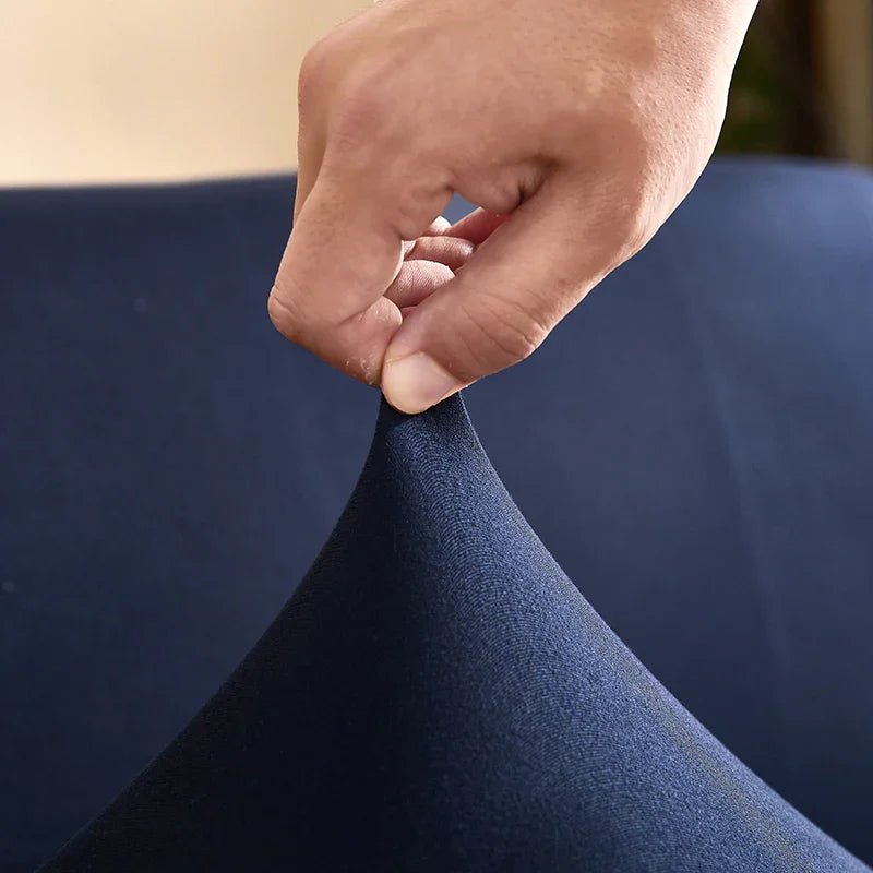 Stretch-Bezug fürs Schlafsofa – Marineblau – Ansicht 3