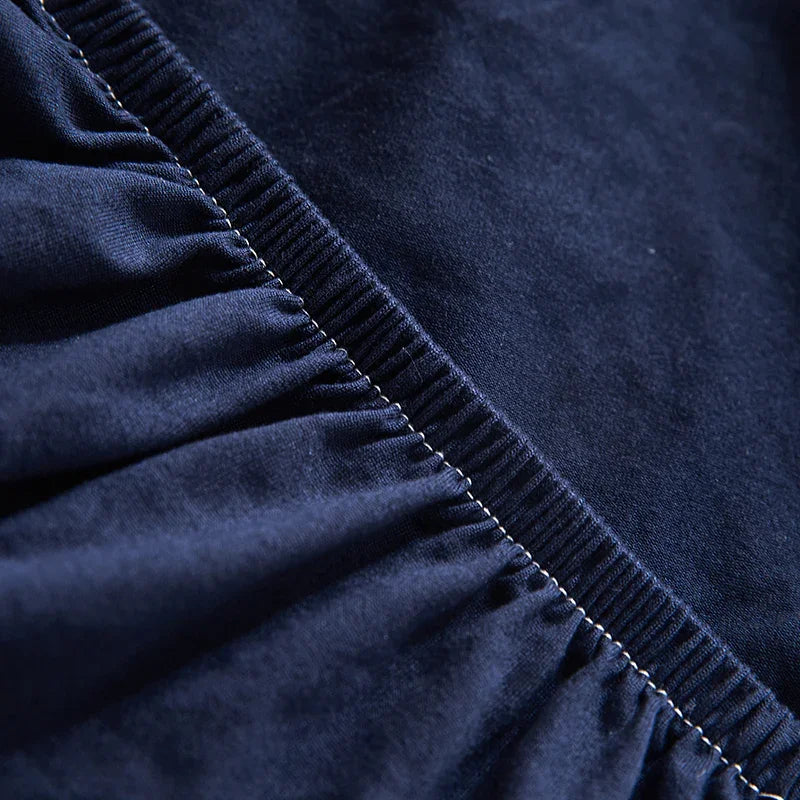 Stretch-Bezug fürs Schlafsofa – Marineblau – Ansicht 5