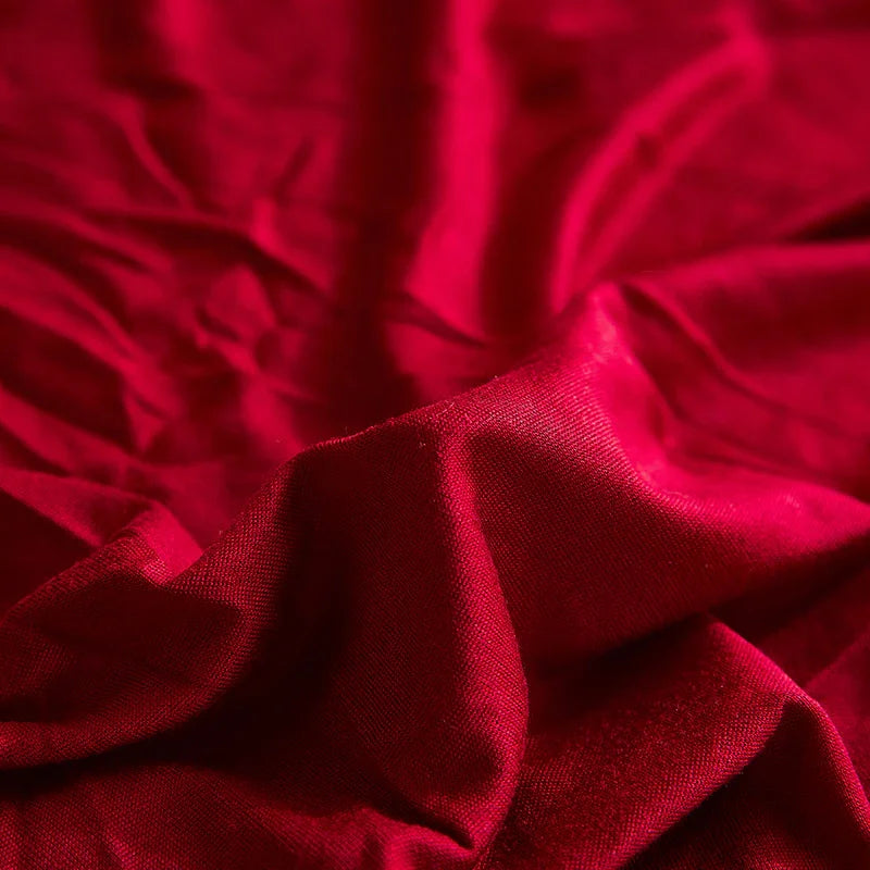 Stretch-Bezug fürs Schlafsofa – Rot – Ansicht 4