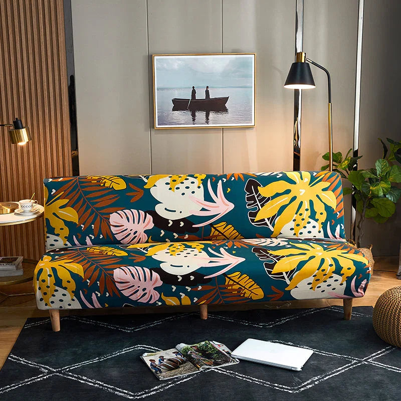 Schlafsofa-Bezug Rhaelleaves – bedruckt – Ansicht 1