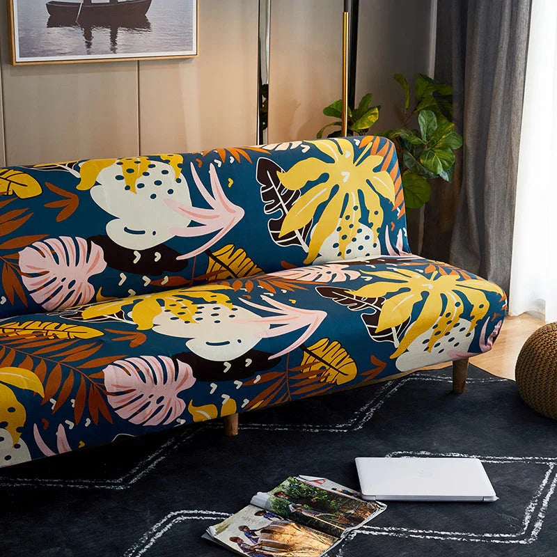 Schlafsofa-Bezug Rhaelleaves – bedruckt – Ansicht 3