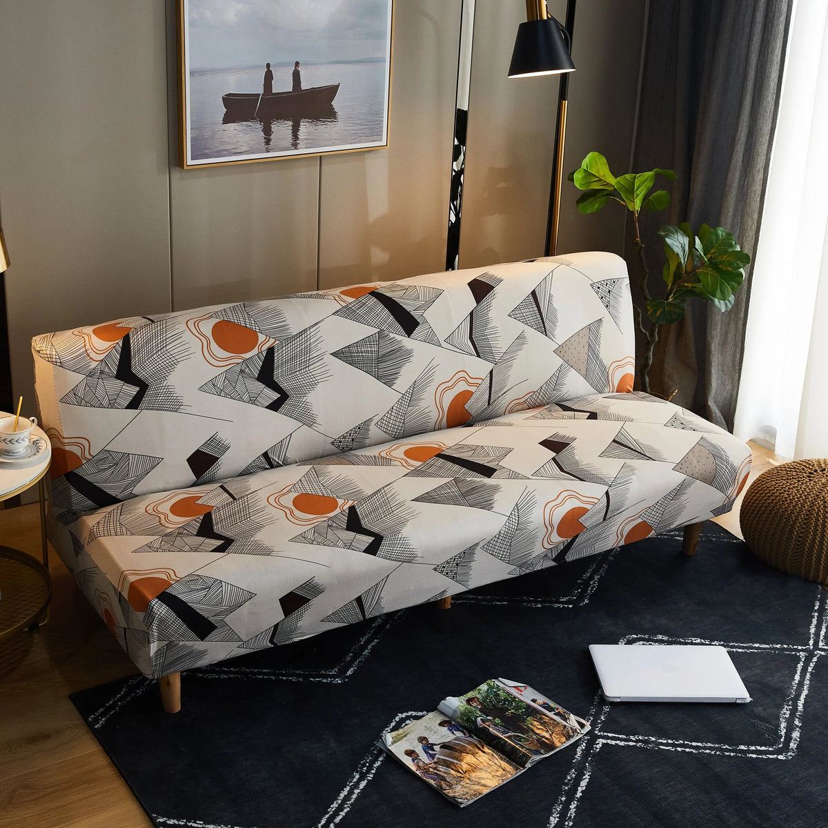 Schlafsofa-Bezug Shadome – bedruckt – Ansicht 2