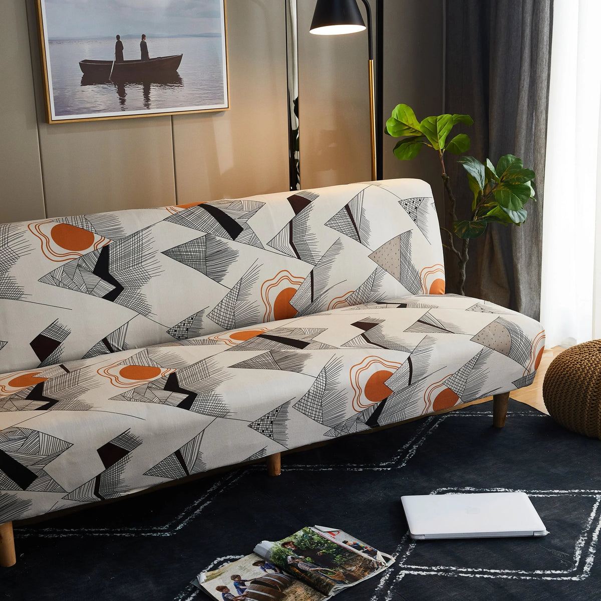Schlafsofa-Bezug Shadome – bedruckt – Ansicht 3
