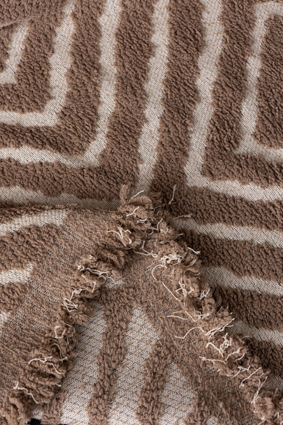 Sofaüberwurf Atlas Geo – Sandbeige – Ansicht 4