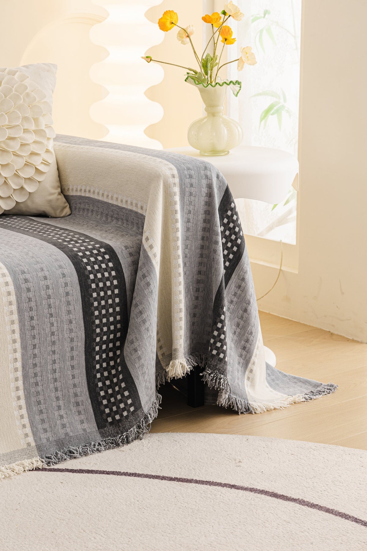 Sofaüberwurf Casella – Grau – Ansicht 4