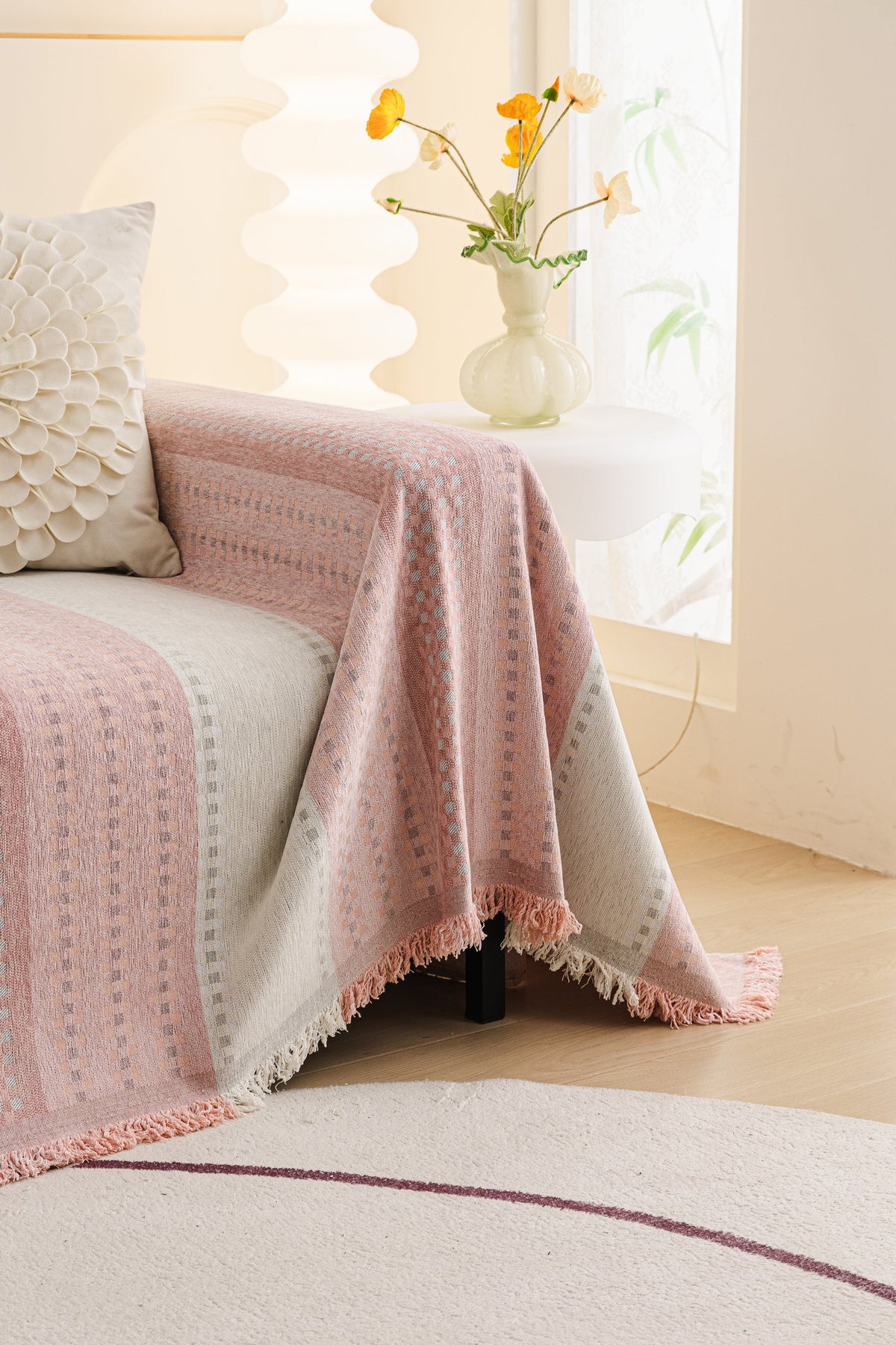 Sofaüberwurf Casella – Rosa – Ansicht 4