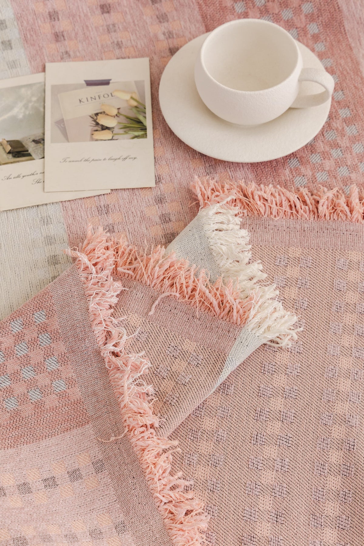 Sofaüberwurf Casella – Rosa – Ansicht 6