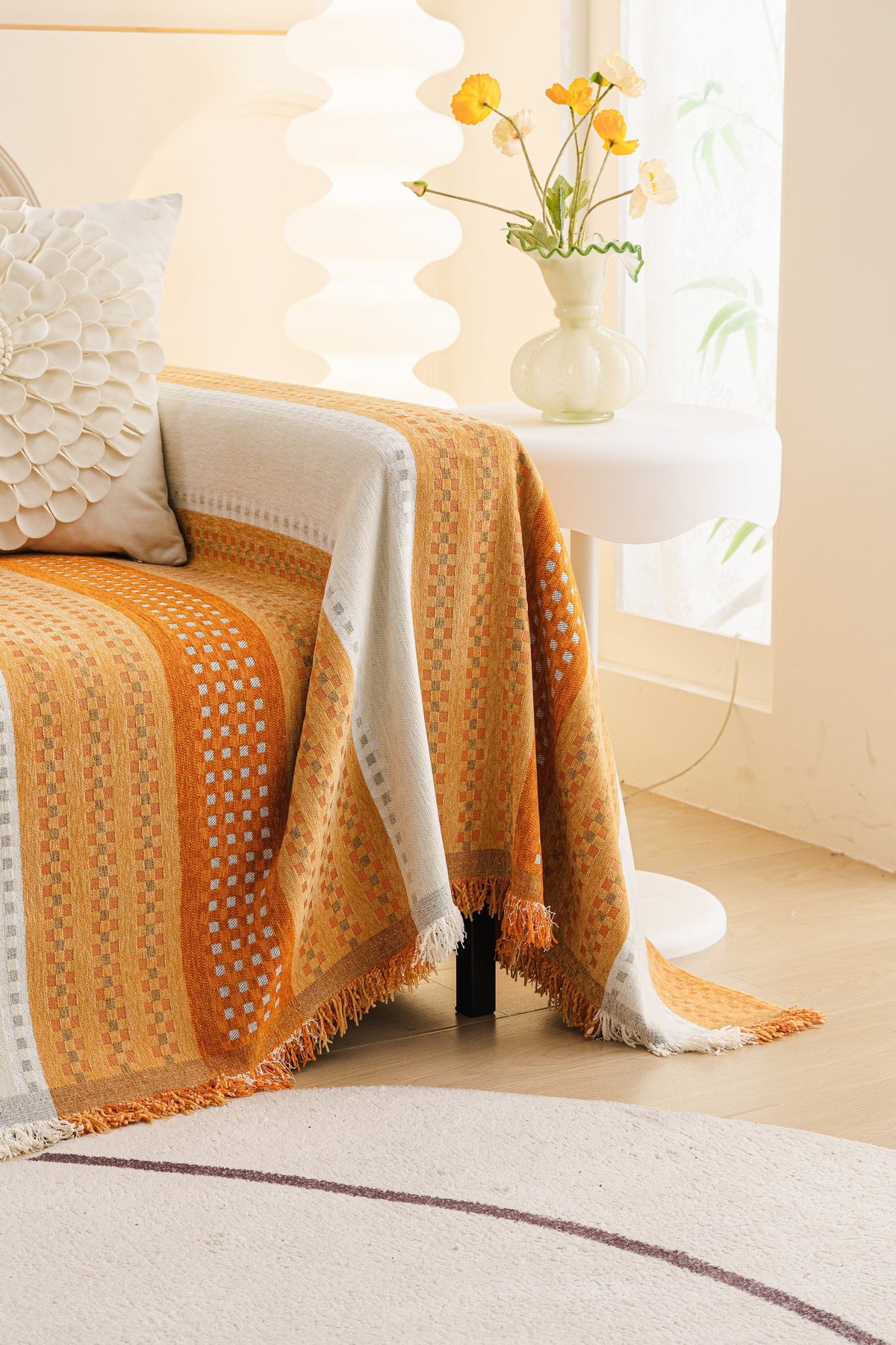 Sofaüberwurf Casella – Orange – Ansicht 4