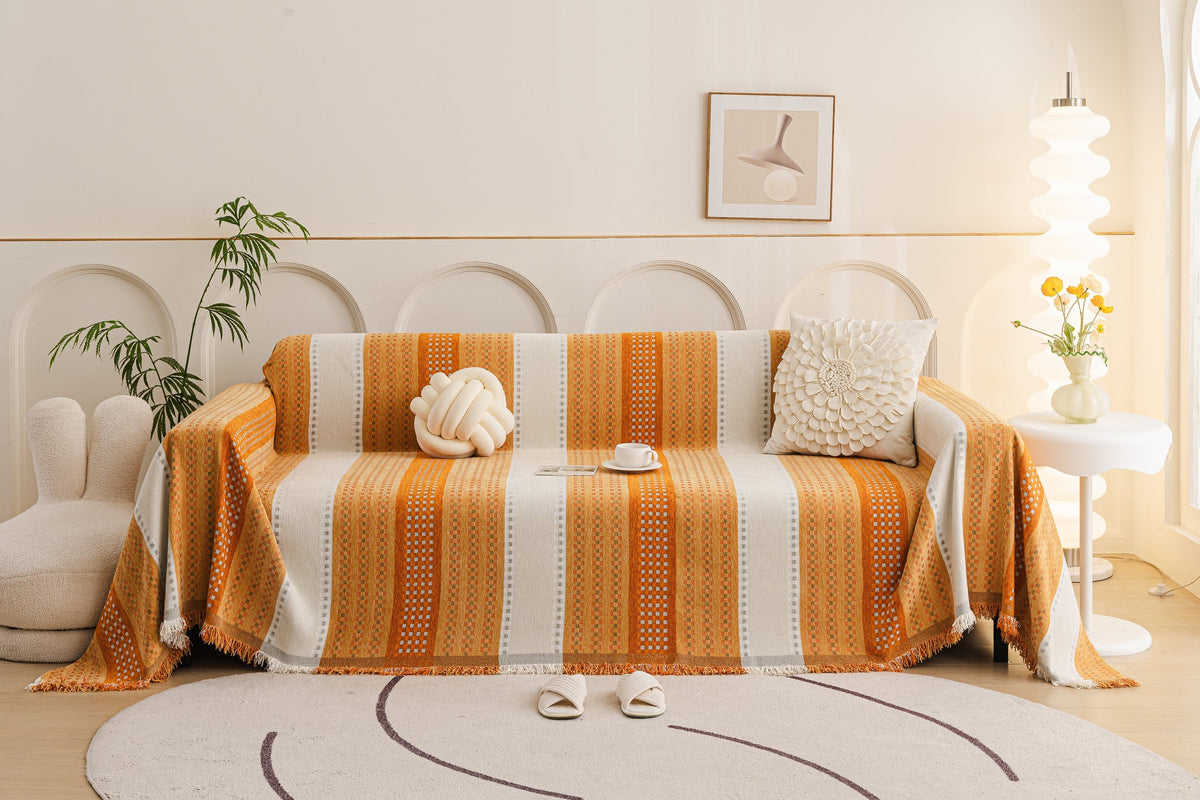 Sofaüberwurf Casella – Orange – Ansicht 7