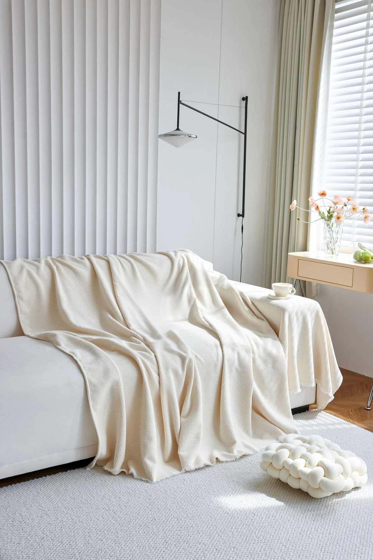 Sofaüberwurf Coveri – Beige – Ansicht 4