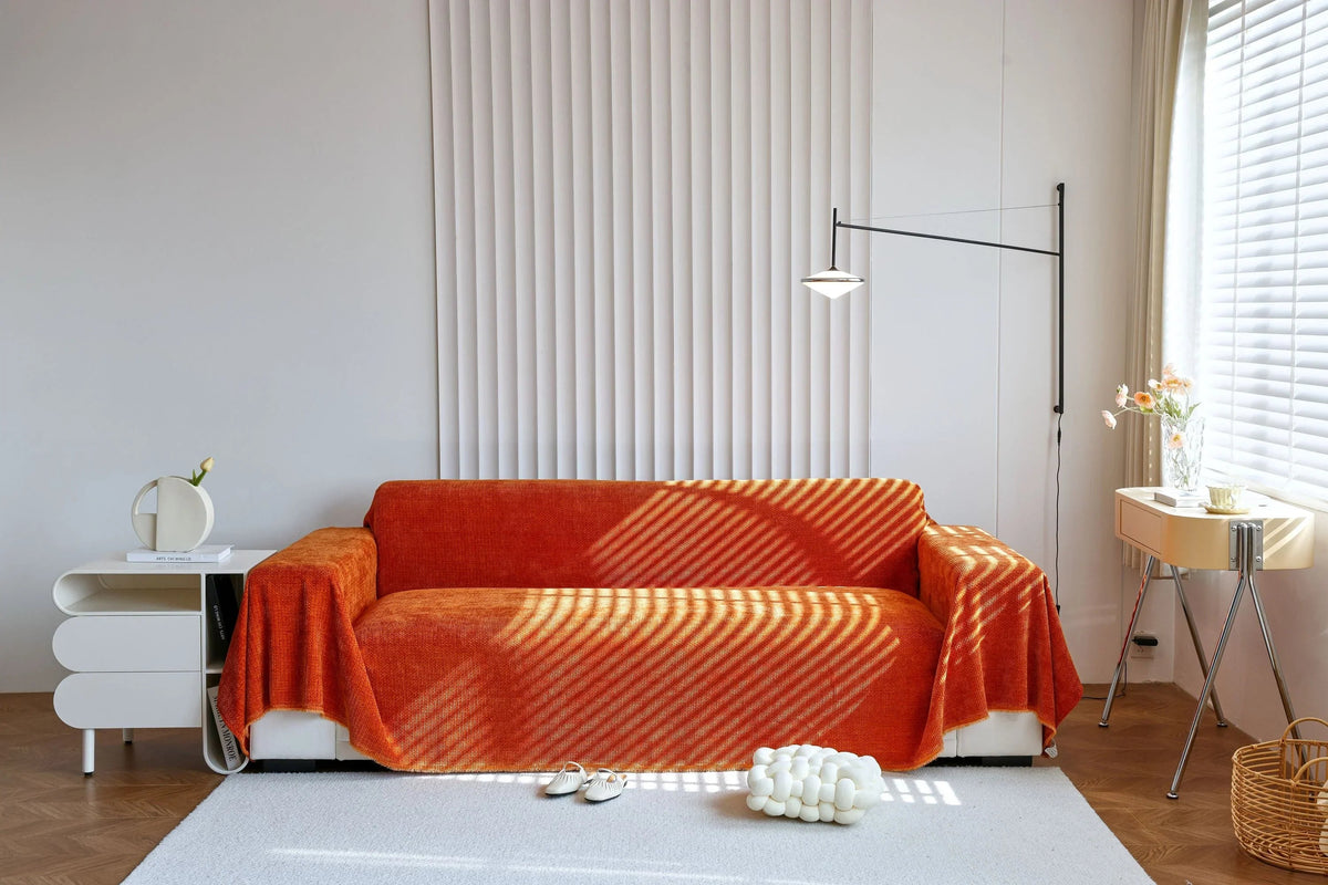 Sofaüberwurf Coveri – Karamell – Ansicht 1