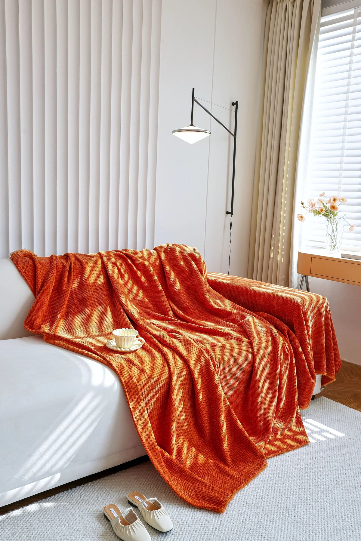 Sofaüberwurf Coveri – Karamell – Ansicht 4