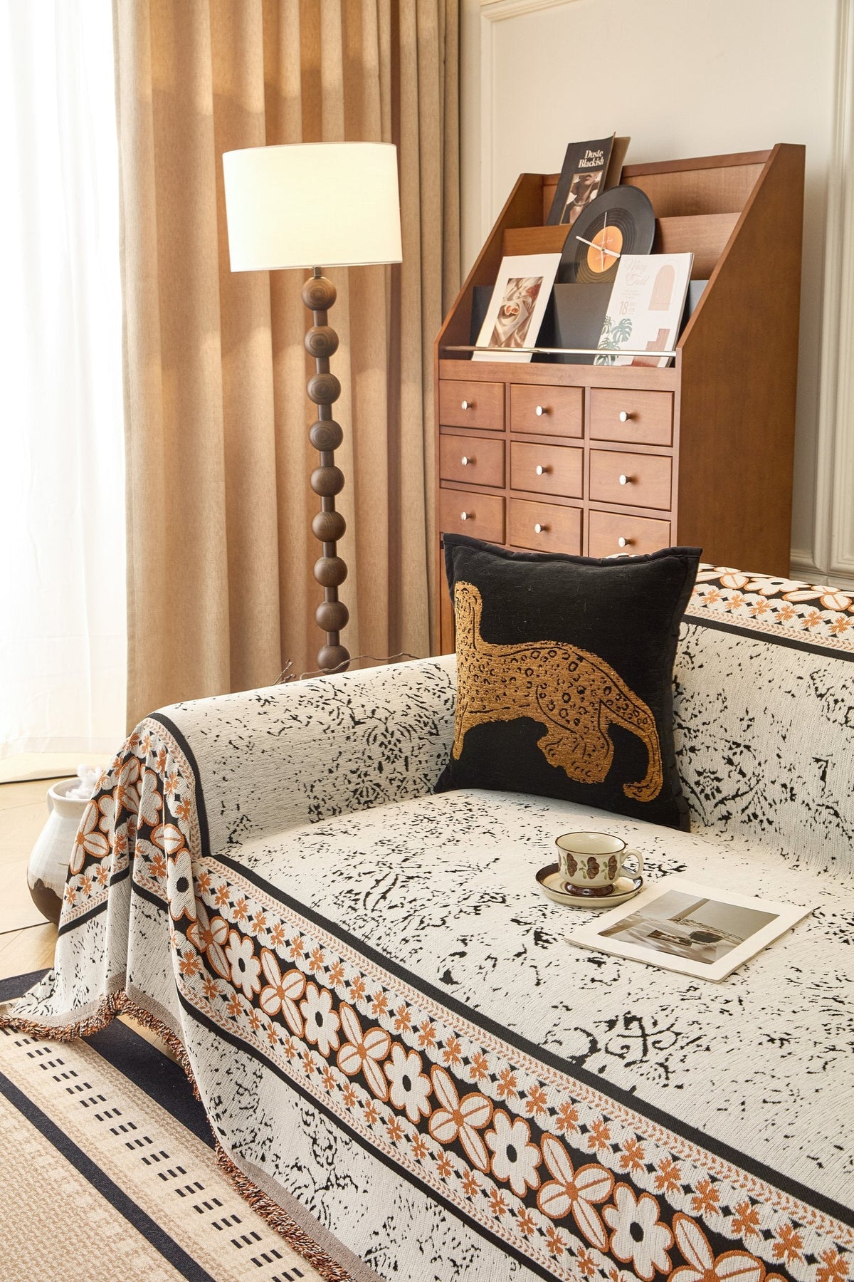 Sofaüberwurf Elaris – Cremeweiß – Ansicht 2