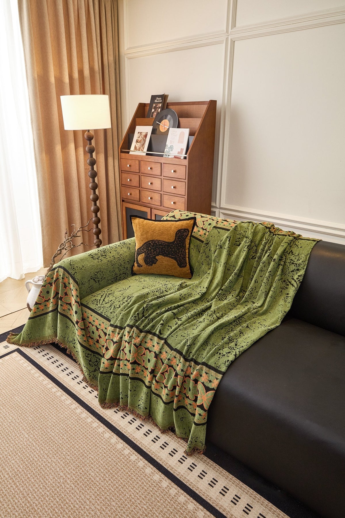 Sofaüberwurf Elaris – Olivgrün – Ansicht 6