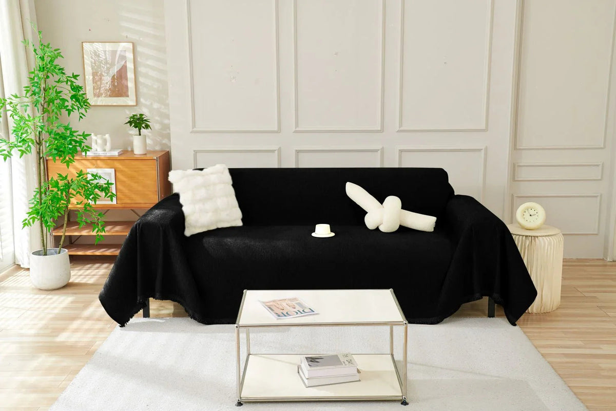 Sofaüberwurf Elligate – Schwarz – Ansicht 1