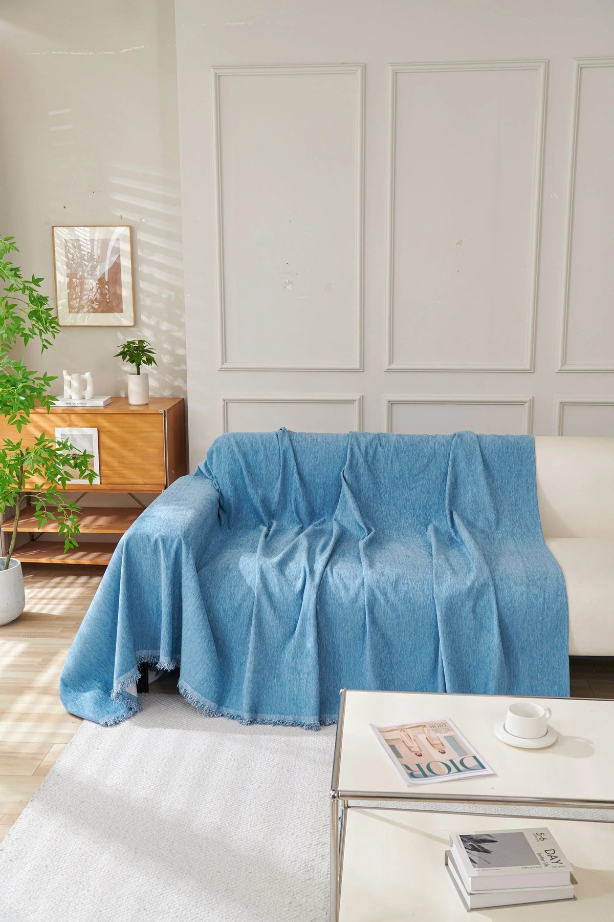 Sofaüberwurf Elligate – Blau – Ansicht 5