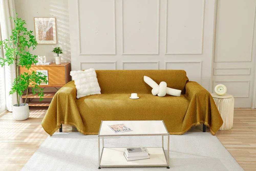 Sofaüberwurf Elligate – Braun – Ansicht 1