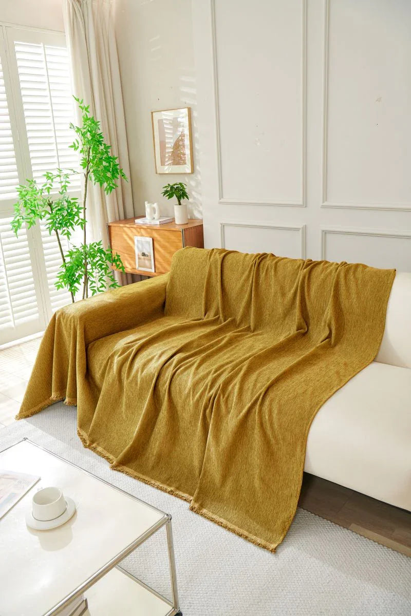 Sofaüberwurf Elligate – Braun – Ansicht 2