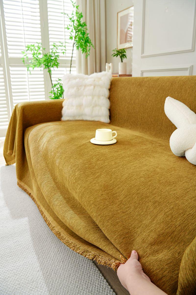 Sofaüberwurf Elligate – Braun – Ansicht 4