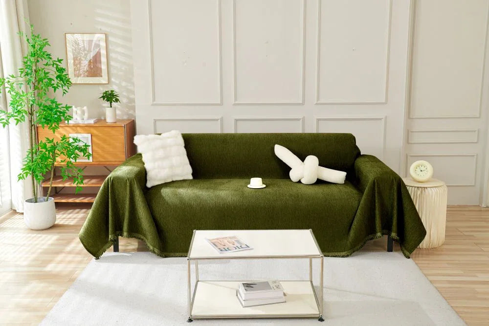 Sofaüberwurf Elligate – Grün – Ansicht 1