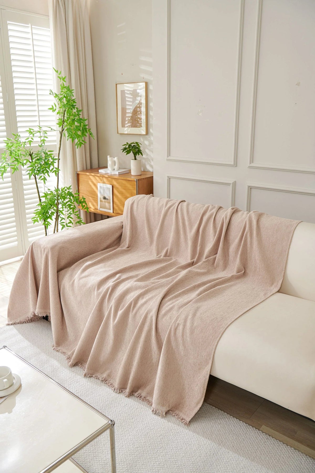 Sofaüberwurf Elligate – Sandbeige – Ansicht 5