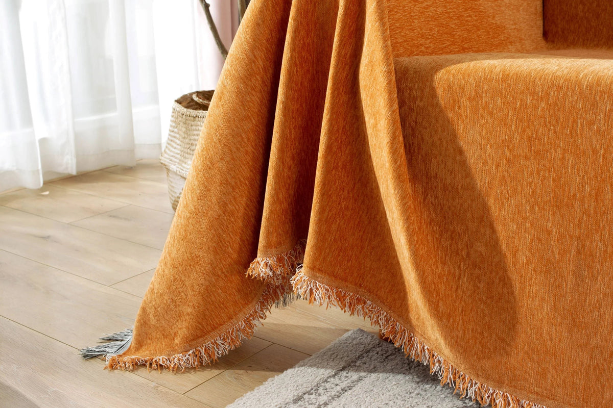 Sofaüberwurf Elligate – Orange – Ansicht 3