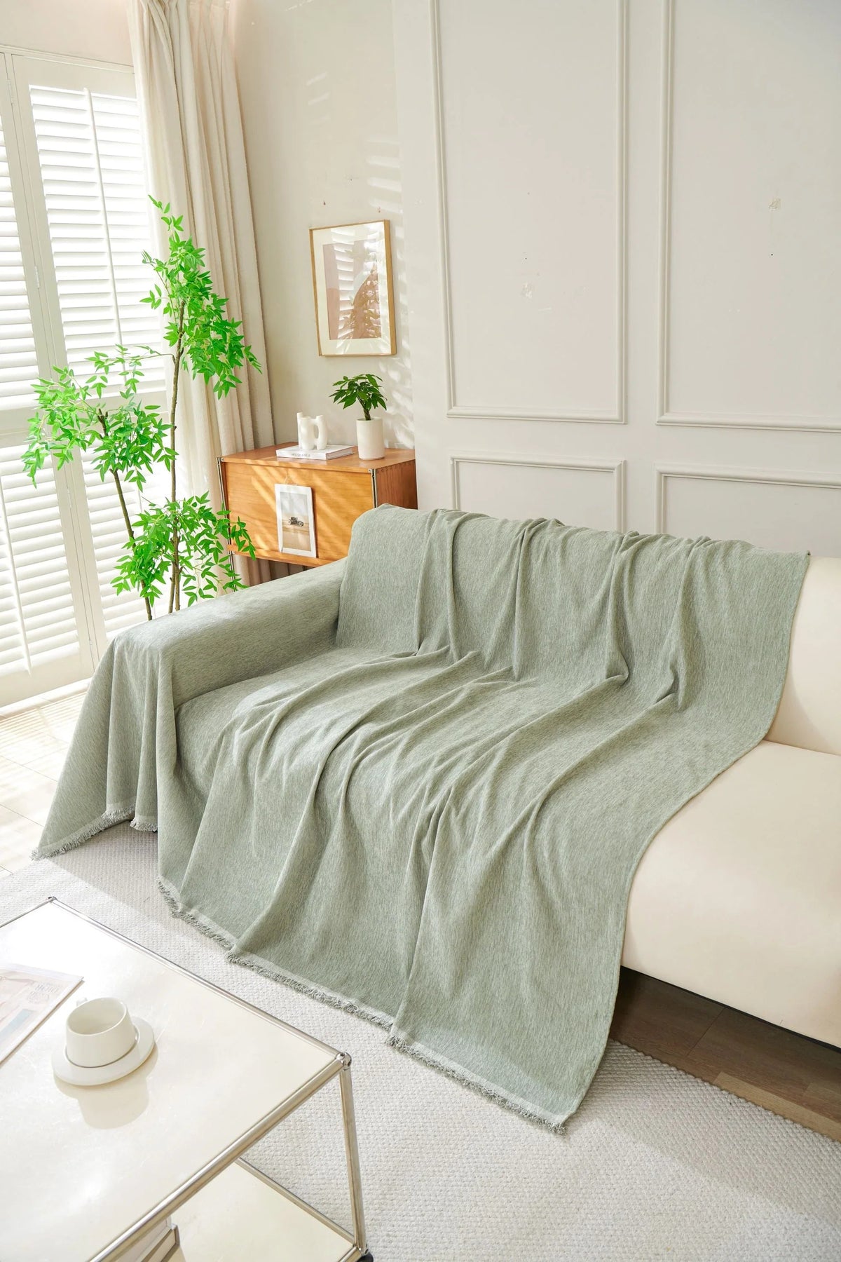 Sofaüberwurf Elligate – Salbeigrün – Ansicht 5