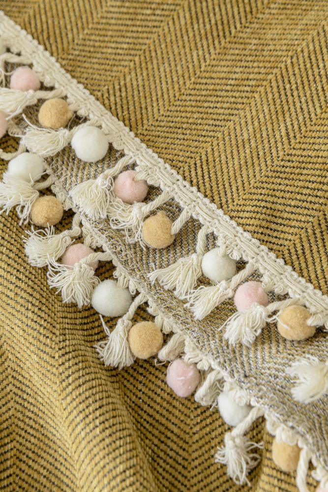 Sofaüberwurf Herpome – Honigbraun – Ansicht 7