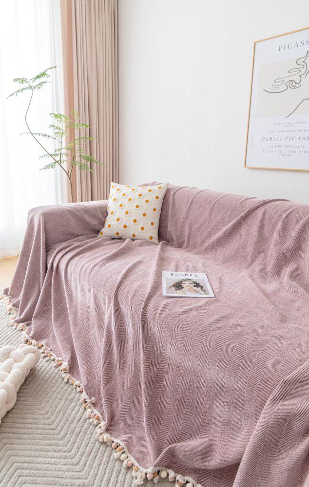 Sofaüberwurf Herpome – Altrosa – Ansicht 7