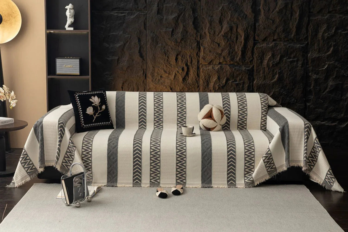 Sofaüberwurf Klint – Anthrazit – Ansicht 1