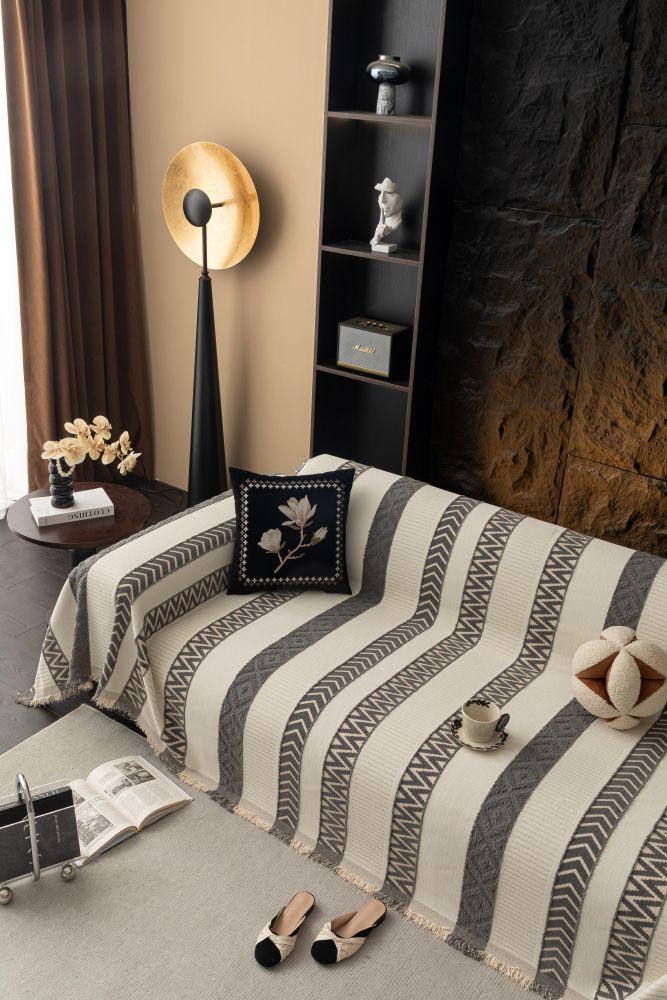 Sofaüberwurf Klint – Anthrazit – Ansicht 2