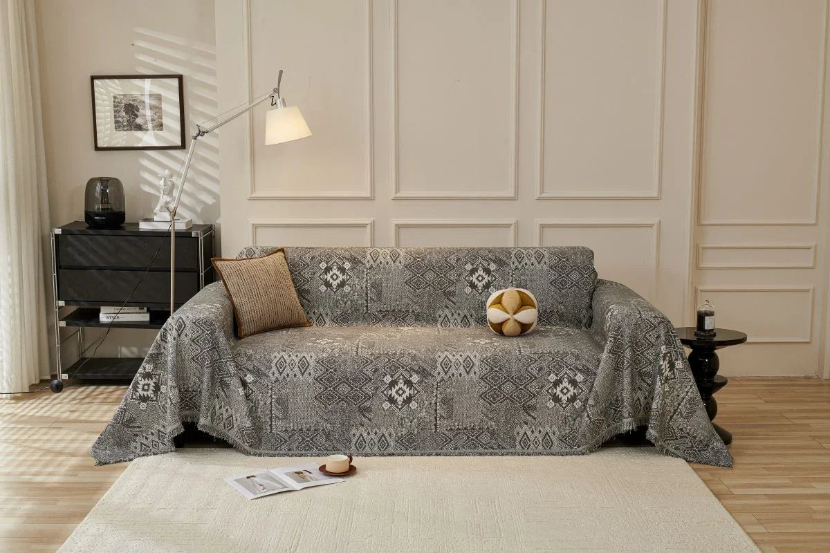 Sofaüberwurf Melareve – Anthrazit – Ansicht 1