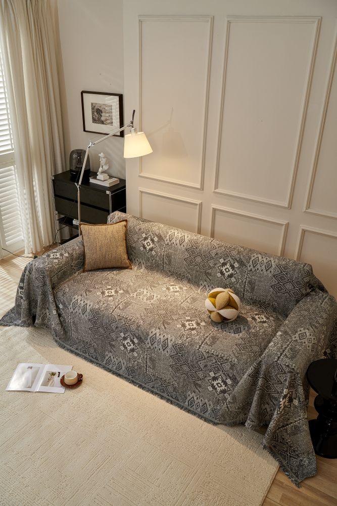 Sofaüberwurf Melareve – Anthrazit – Ansicht 4