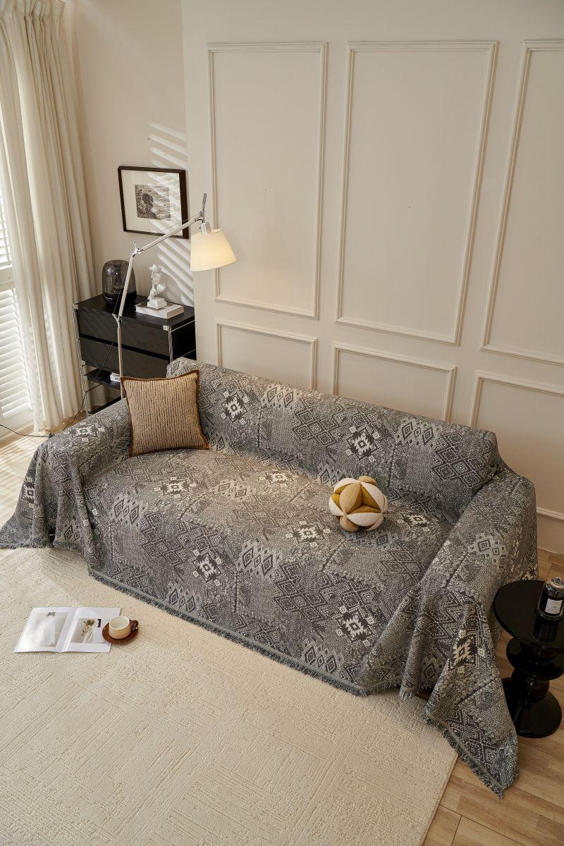 Sofaüberwurf Melareve – Anthrazit – Ansicht 9
