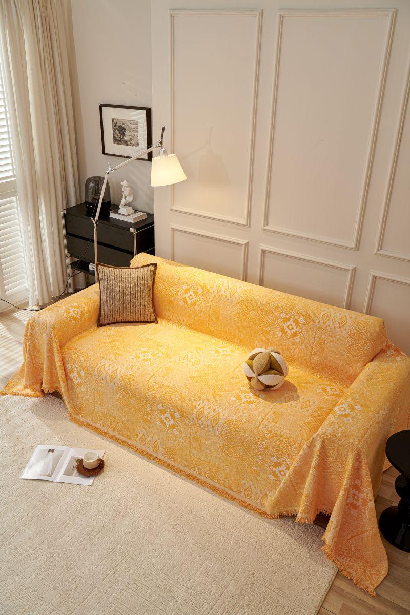Sofaüberwurf Melareve – Goldgelb – Ansicht 5