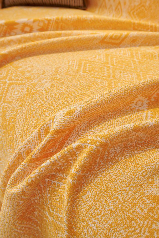 Sofaüberwurf Melareve – Goldgelb – Ansicht 7