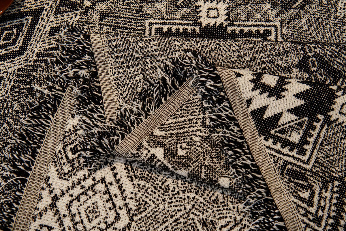 Sofaüberwurf Melareve – Tiefschwarz – Ansicht 6