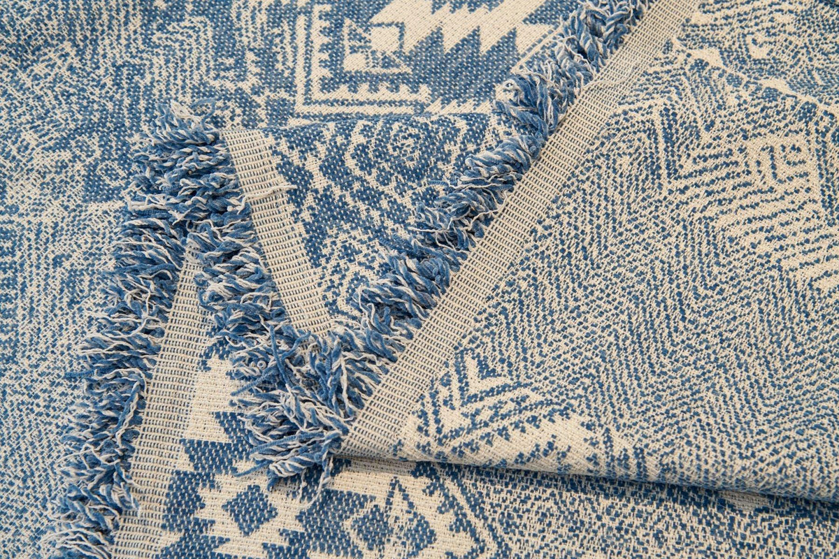Sofaüberwurf Melareve – Blaugrau – Ansicht 5