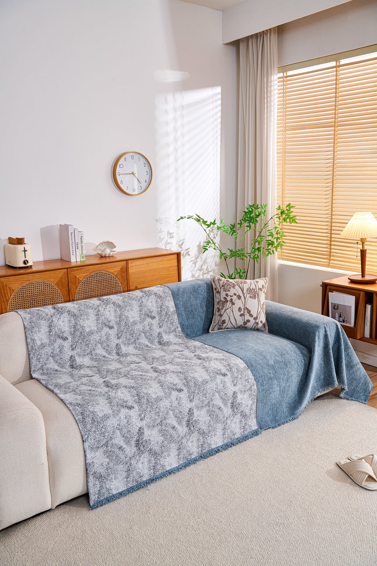 Sofaüberwurf Mistara – Blau – Ansicht 4