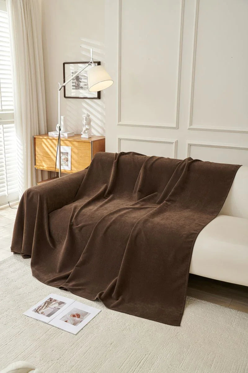 Sofaüberwurf Norka – Espressobraun – Ansicht 4