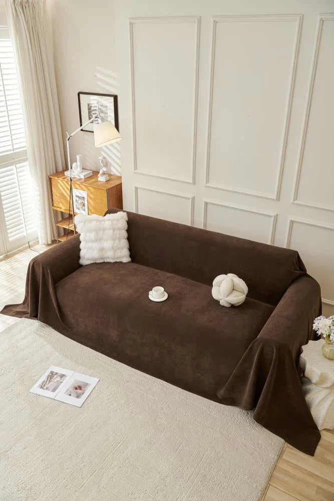 Sofaüberwurf Norka – Espressobraun – Ansicht 6