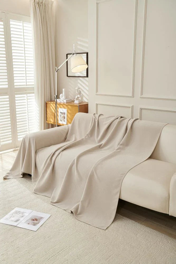 Sofaüberwurf Norka – Hellbeige – Ansicht 4